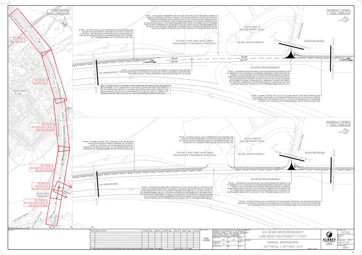 A24 Beare Green Roundabout Feasibility Study